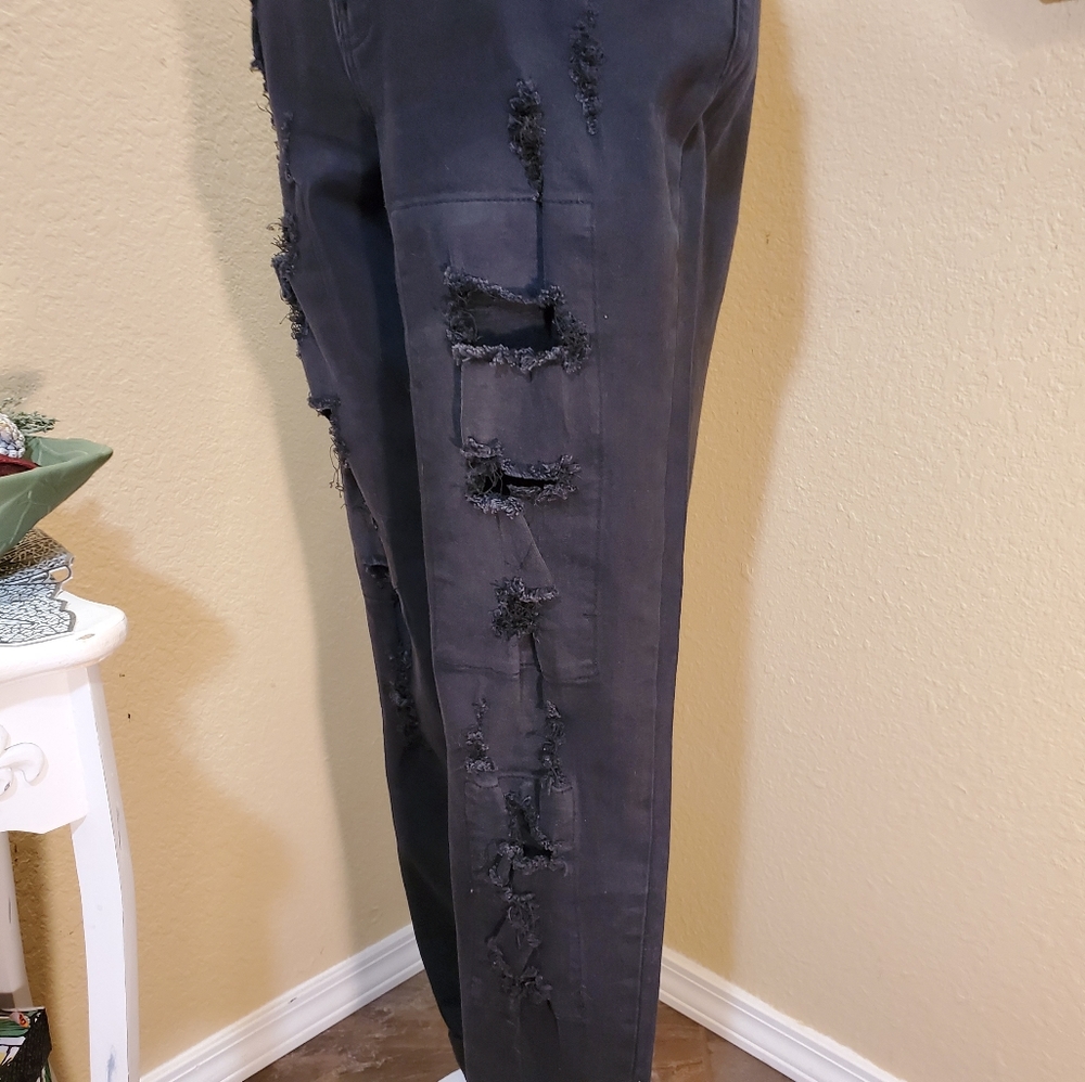 Indigo Thread Co. Factory Distressed Jeans - Picture 2 of 6